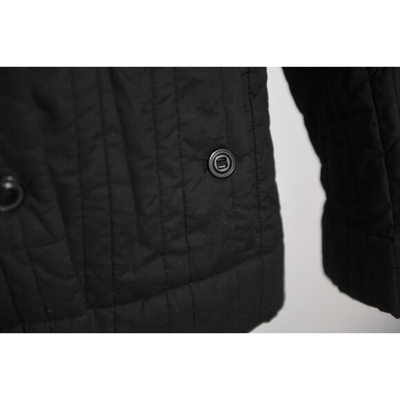 Sigrid Olsen Black Womens Sport Quilted Jacket Lined Pockets Cotton Size M - Picture 5 of 14